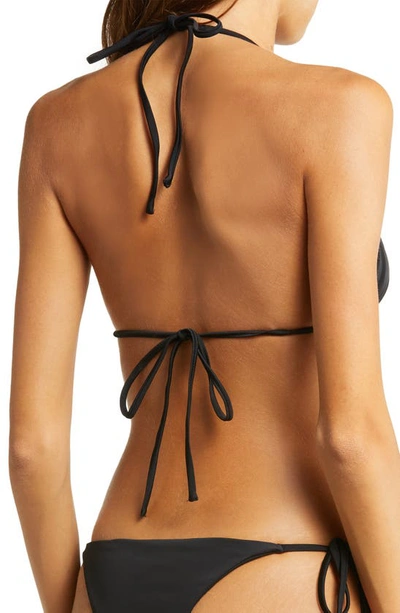 Shop House Of Cb Tropez Halter Neck Bikini Top In Black