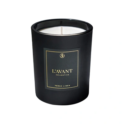 Shop L'avant Fresh Linen Candle In Black
