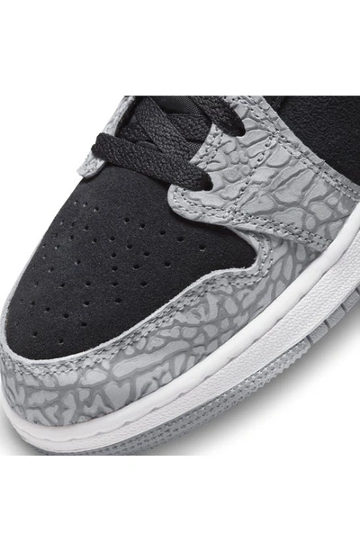 Shop Jordan Air  1 Mid Sneaker In Black/ Red/ White/ Grey