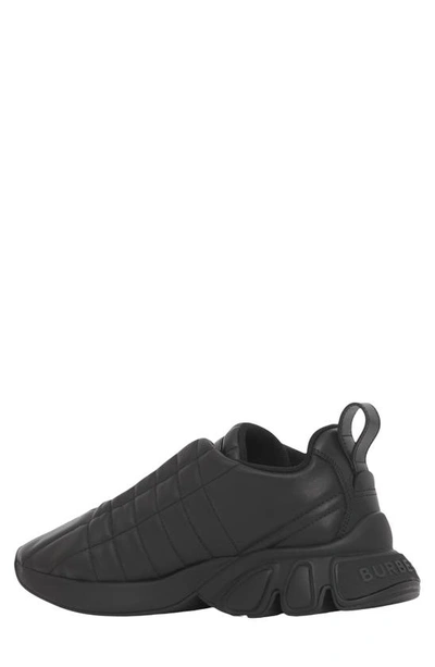 Shop Burberry Axburton Quilted Sneaker In Black