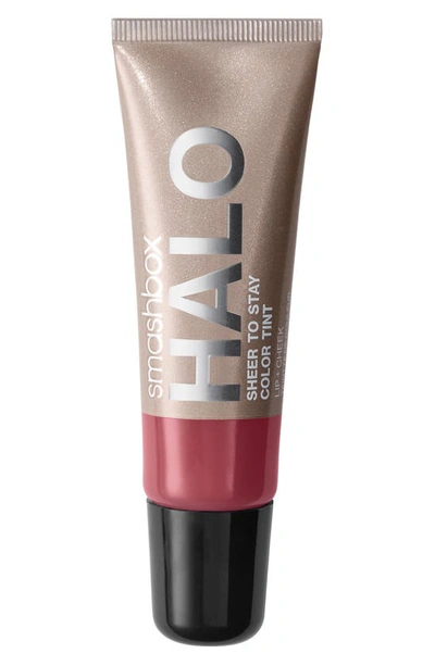 Shop Smashbox Halo Sheer To Stay Cream Cheek & Lip Tint In Pomegranate