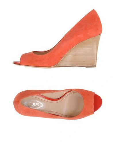 Tod's Pumps In Coral