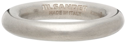 Shop Jil Sander Silver Classic Ring In 041 Silver
