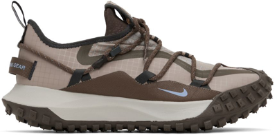 Shop Nike Brown Acg Mountain Fly Low Se Sneakers In Ironstone/malt-lt Ir