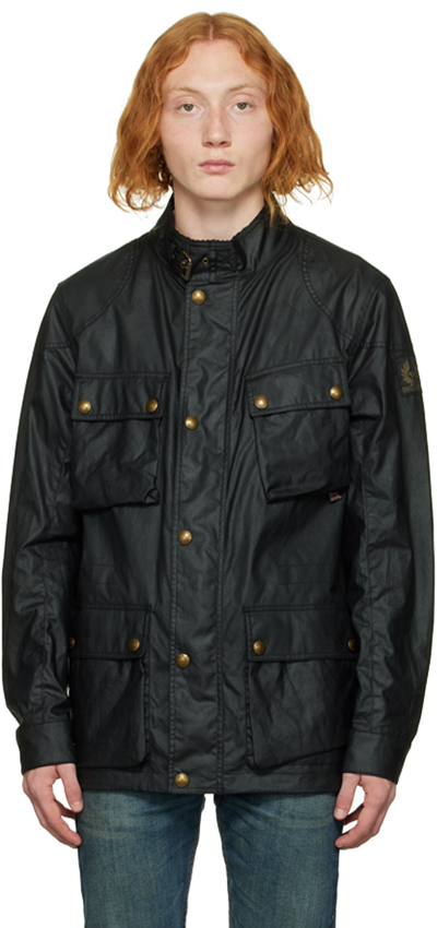Shop Belstaff Black Fieldmaster Jacket