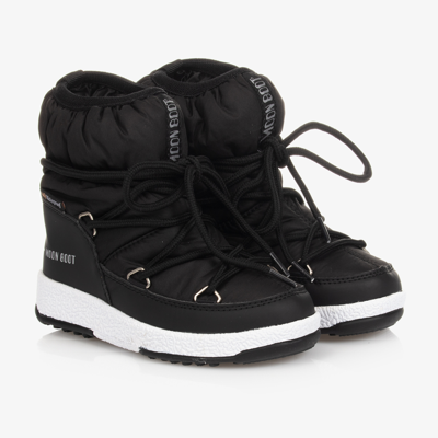 Shop Moon Boot Black Waterproof Snow Boots