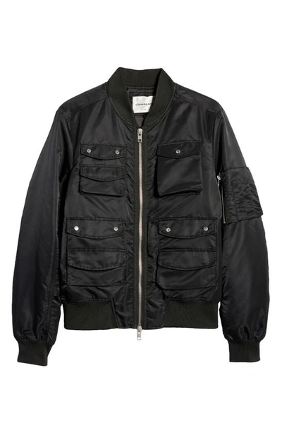 Shop Elevenparis Janik Zip Up Bomber Jacket In Black