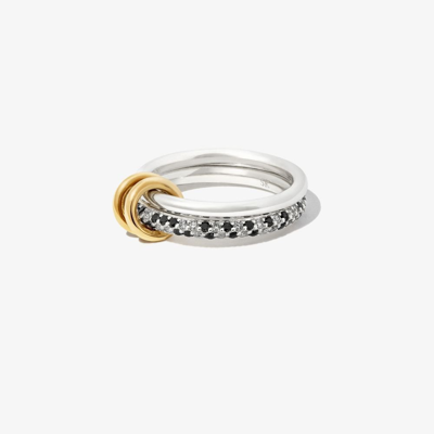 Shop Spinelli Kilcollin 18k White Gold Virgo Diamond Ring In Silver