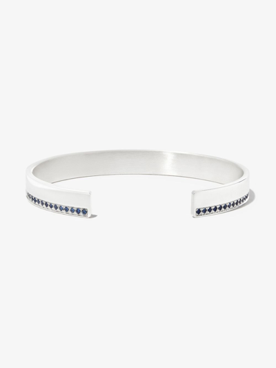 Shop Le Gramme Armspange Mit Saphiren 20g In Silver