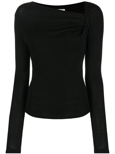 Isabel Marant Étoile Jeneth Knitted Top In Nero