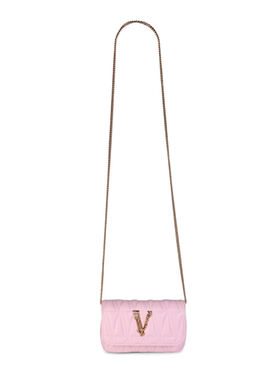 Shop Versace Virtus Bag. In Pink