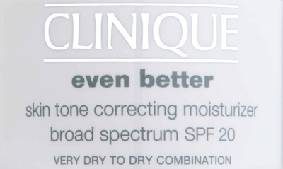 Shop Clinique Even Better Skin Tone Correcting Moisturizer Cream Spf 20