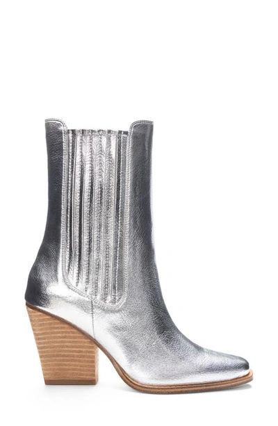 Shop Chinese Laundry Cali Metallic Bootie In Silver