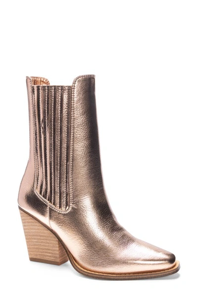 Shop Chinese Laundry Cali Metallic Bootie In Copper