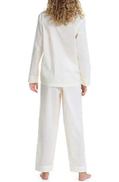 Shop Papinelle Mia Organic Cotton Pajamas In Vanilla