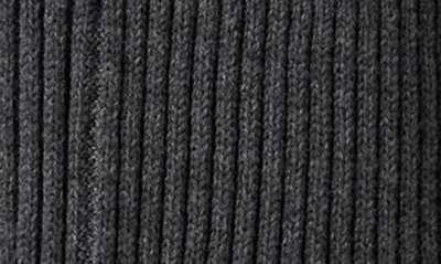 Shop Burberry Darci Tb Intarsia Merino Wool Cardigan In Dark Grey Melange