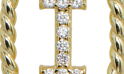 Savvy Cie Jewels Initial Pendant Necklace In Yellow-i
