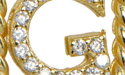 Savvy Cie Jewels Initial Pendant Necklace In Yellow-g