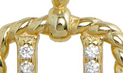 Savvy Cie Jewels Initial Pendant Necklace In Yellow-u