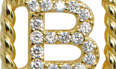 Savvy Cie Jewels Initial Pendant Necklace In Yellow-b