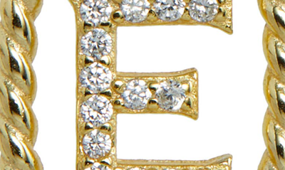 Savvy Cie Jewels Initial Pendant Necklace In Yellow-e