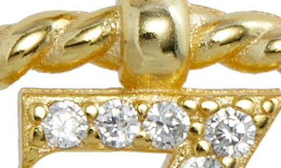 Savvy Cie Jewels Initial Pendant Necklace In Yellow-z