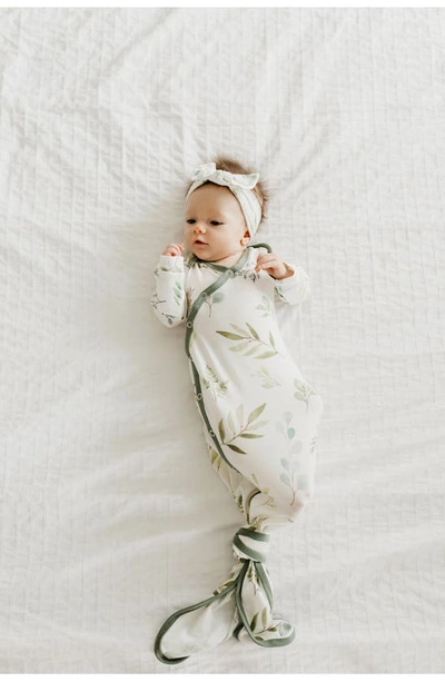 Copper Pearl Newborn Knotted Gown In Haven
