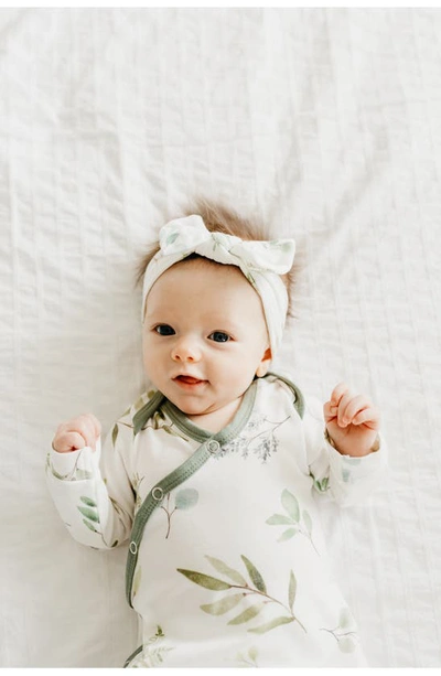 Copper Pearl Newborn Knotted Gown In Haven