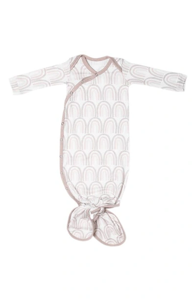 Shop Copper Pearl Newborn Knotted Gown In Bliss