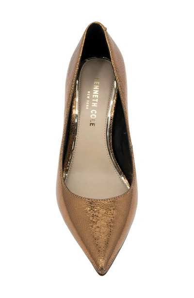 Shop Kenneth Cole New York Romi Pointed Toe Pump In Bronze