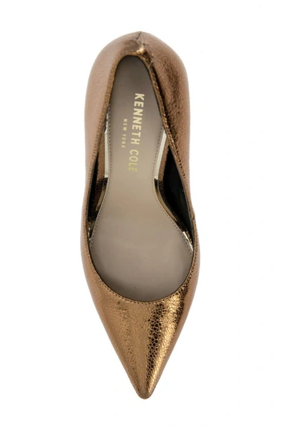 Kenneth Cole New York Romi Pump Womens Pointed Toe Slip On Pumps In Bronze