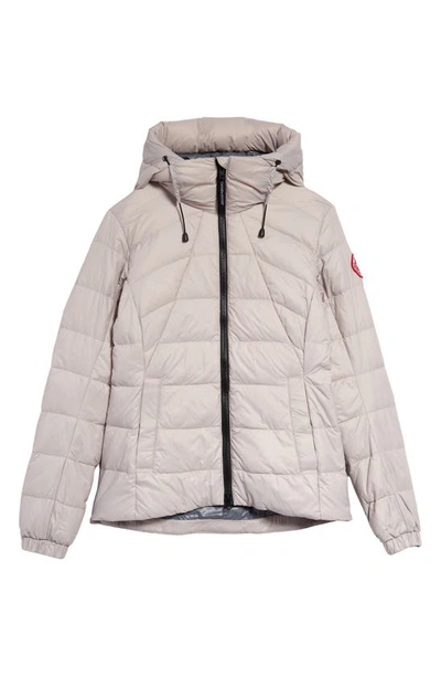 Shop Canada Goose Abbott Packable Hooded 750 Fill Power Down Jacket In Lucent Rose