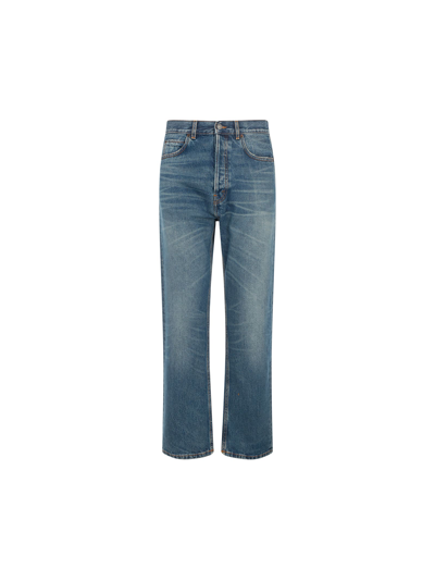 Shop Haikure Louise Jeans In Mid Blue
