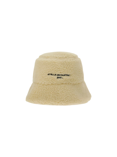 Shop Stella Mccartney Bucket Hat In Cream/black
