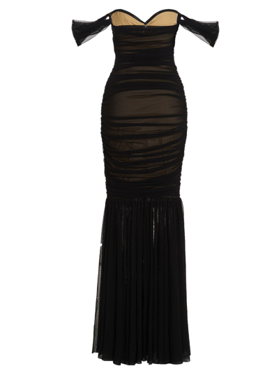 Shop Norma Kamali Walter Maxi Dress In Black