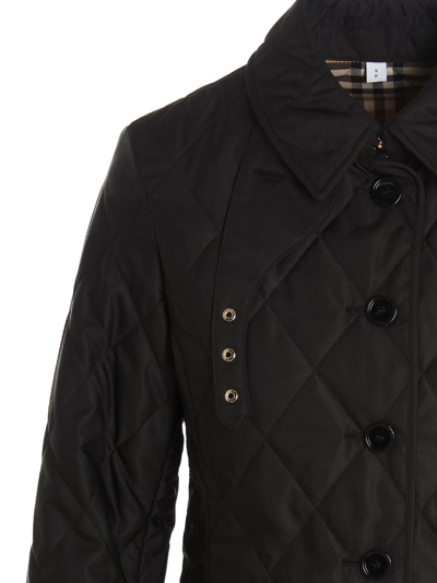 Shop Burberry Fernile Jacket In Black