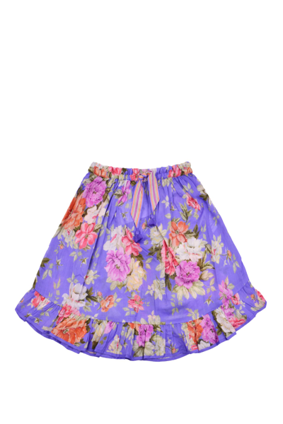 Shop Zimmermann Skirt With Print In Multicolor