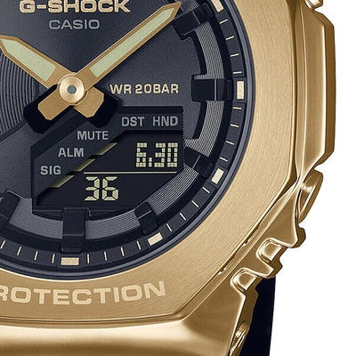 Pre-owned Casio G-shock Gold Black Gm-s2100gb-1ajf Watch Boys Octagon 2022