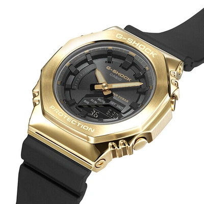 Pre-owned Casio G-shock Gold Black Gm-s2100gb-1ajf Watch Boys Octagon 2022