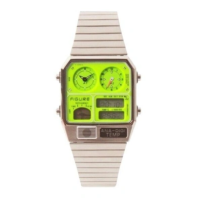 Pre-owned Citizen × Tictac Figure Movement In Motion / Ana-digi Temp Mim-ad-ss/gr