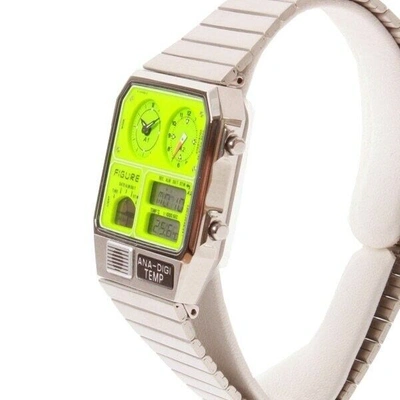 Pre-owned Citizen × Tictac Figure Movement In Motion / Ana-digi Temp Mim-ad-ss/gr