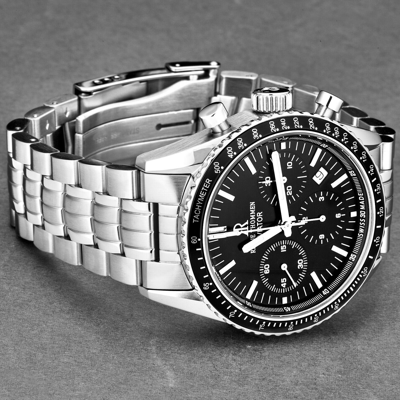 Pre-owned Revue Thommen 17000.6137 'aviator' Stainless Steel Chronograph Automatic Watch