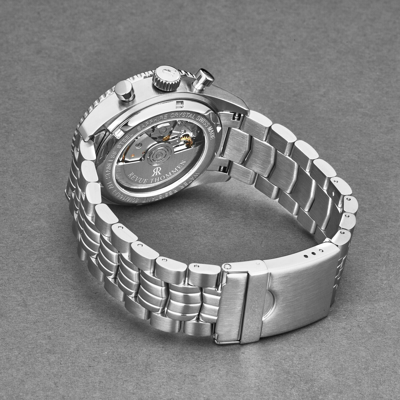 Pre-owned Revue Thommen 17000.6137 'aviator' Stainless Steel Chronograph Automatic Watch