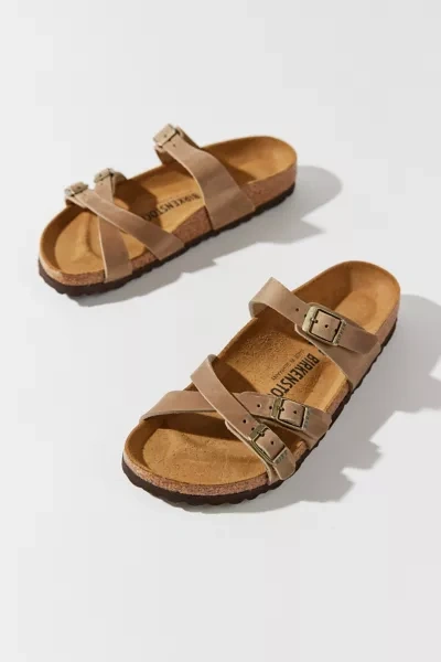 Shop Birkenstock Franca Oiled Leather Sandal In Brown