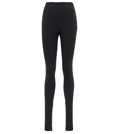 Shop Wardrobe.nyc Zipped Leggings In Black