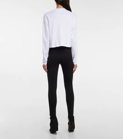 Shop Wardrobe.nyc Zipped Leggings In Black