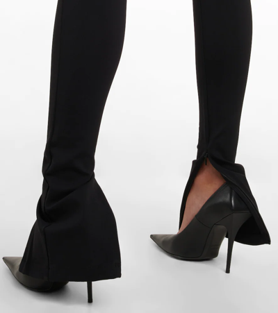 Shop Wardrobe.nyc Zipped Leggings In Black