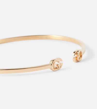 Shop Gucci Gg Running 18kt Gold Cuff Bracelet In Oro Rosa