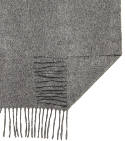 Shop Acne Studios Canada Narrow Cashmere Scarf In Grey Melange