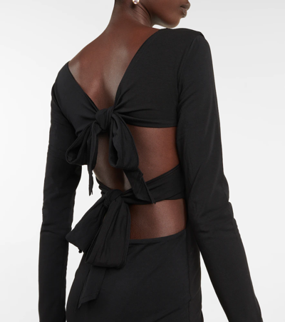 Shop Rotate Birger Christensen Juno Bodycon Minidress In Black